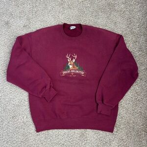 Vintage Ducks Unlimited Embroidered Crewneck